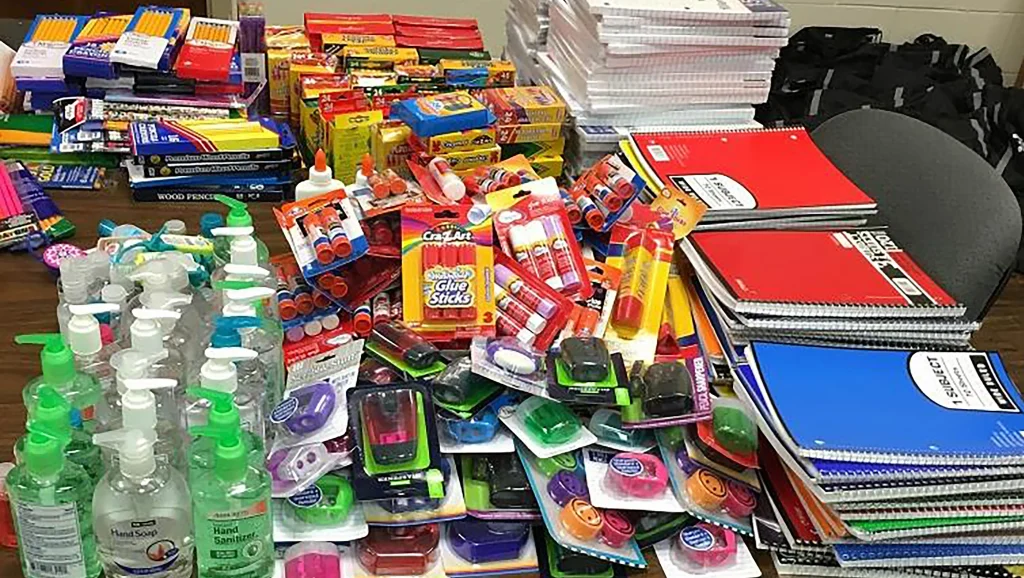 How can I get free school supplies from places near me?